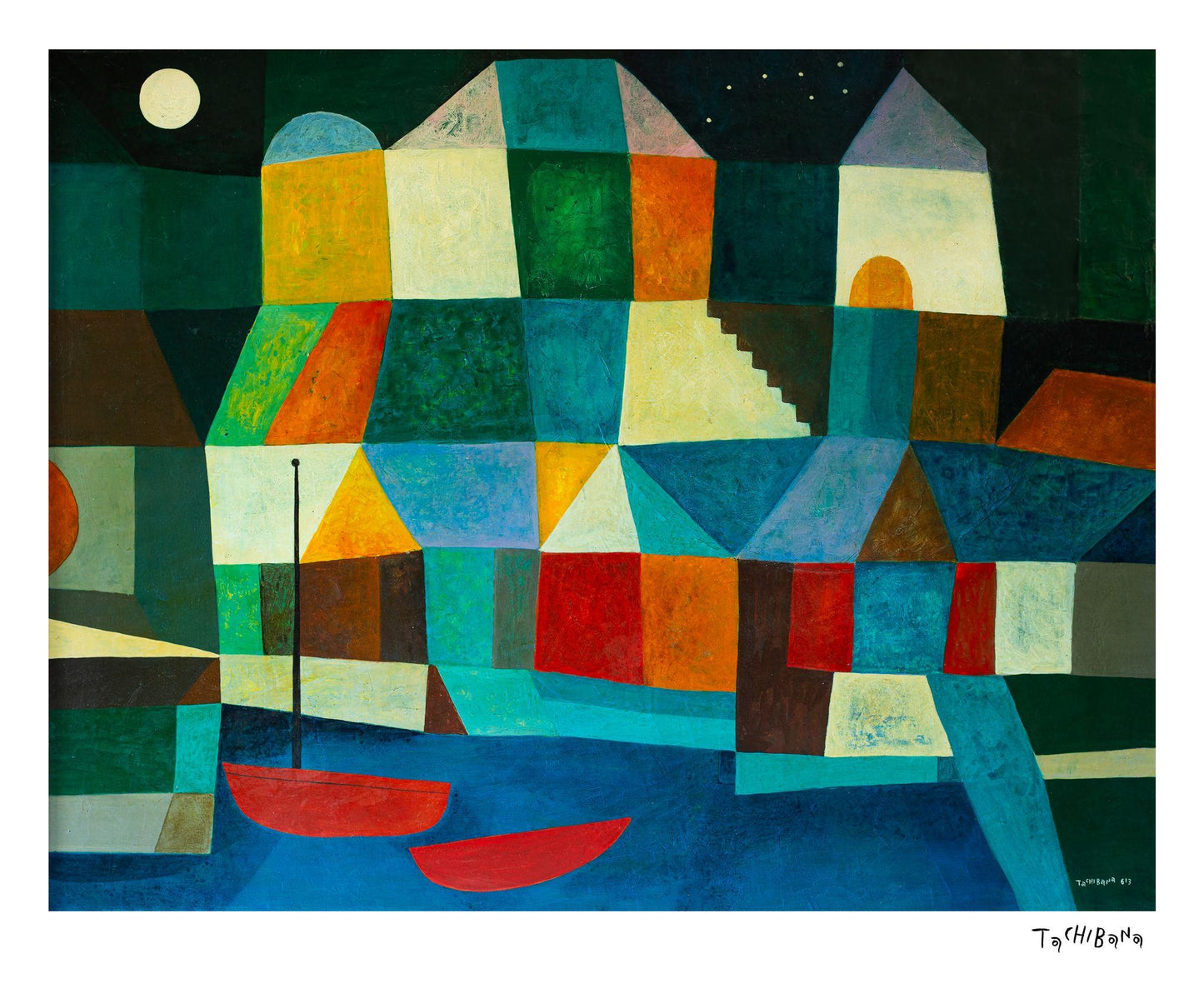 Barco rojo - Yoshiro Tachibana Art Gallery