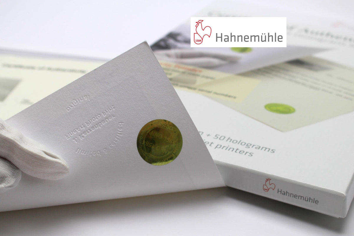 Certificado Hahnemuhle y papel photo rag yoshiro tachibana