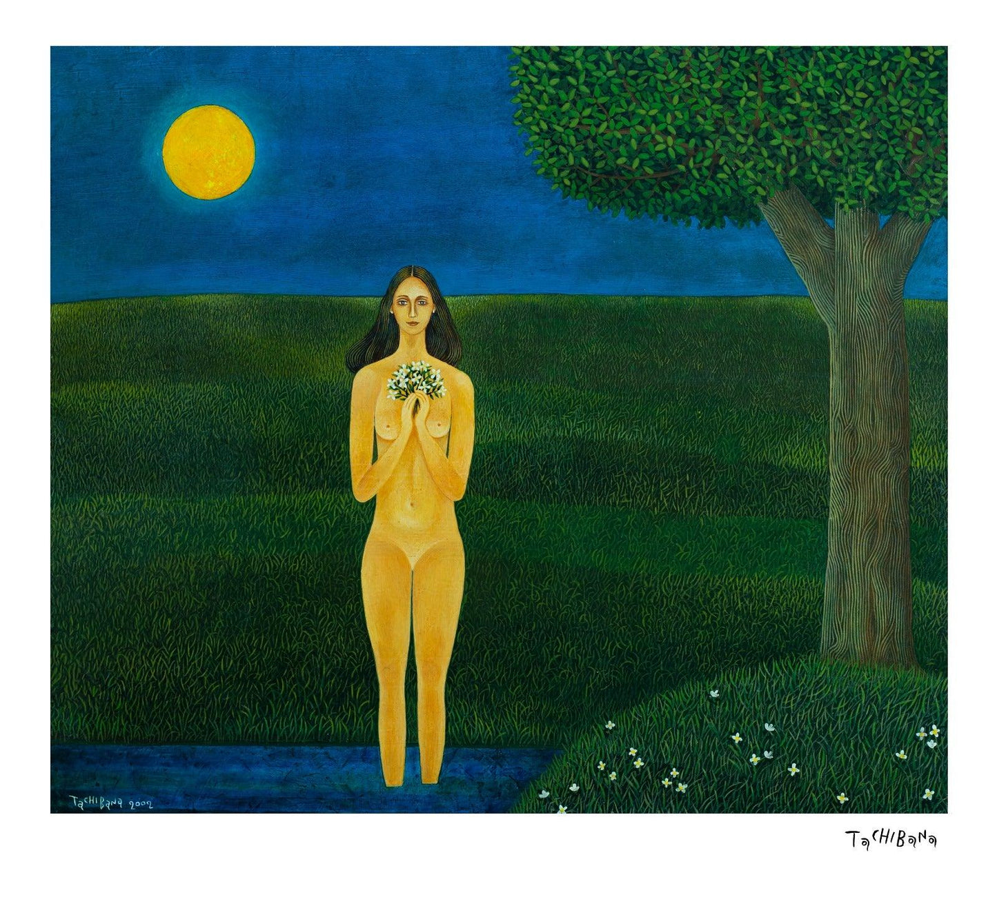 Desnudo con flores - Yoshiro Tachibana Art Gallery