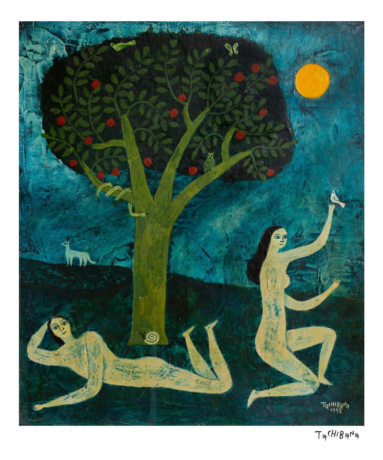 Desnudo y manzano - Yoshiro Tachibana Art Gallery