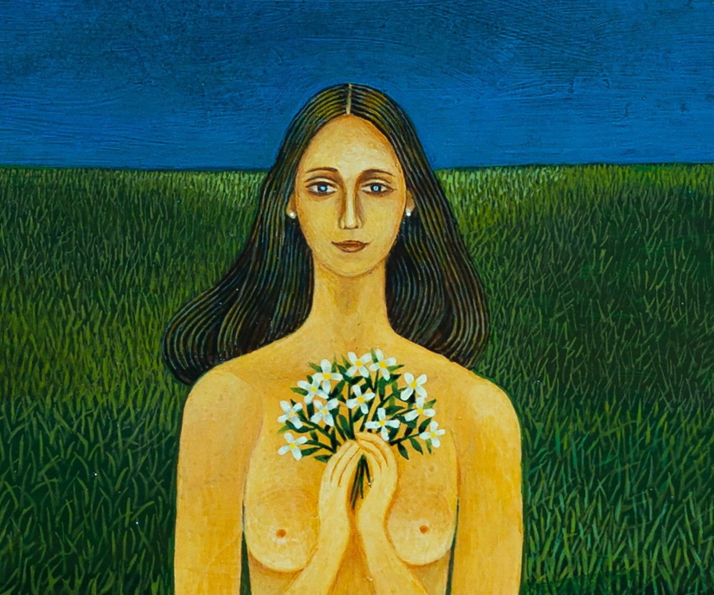 Desnudo con flores - Yoshiro Tachibana Art Gallery