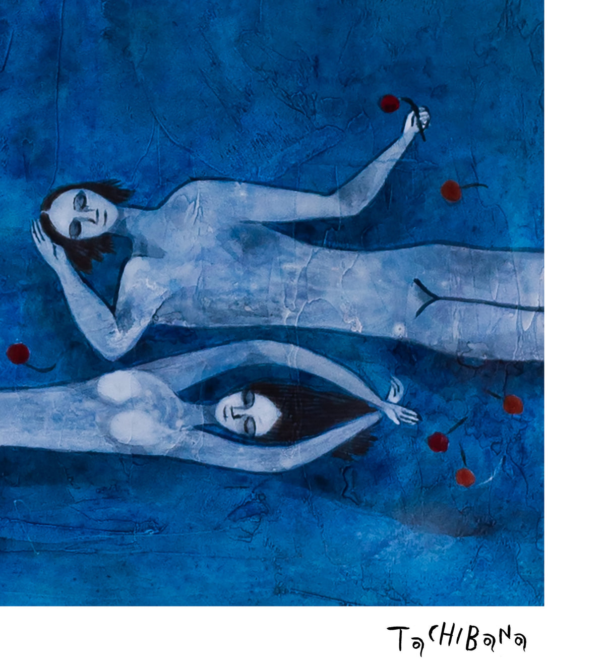 Pareja en noche azul