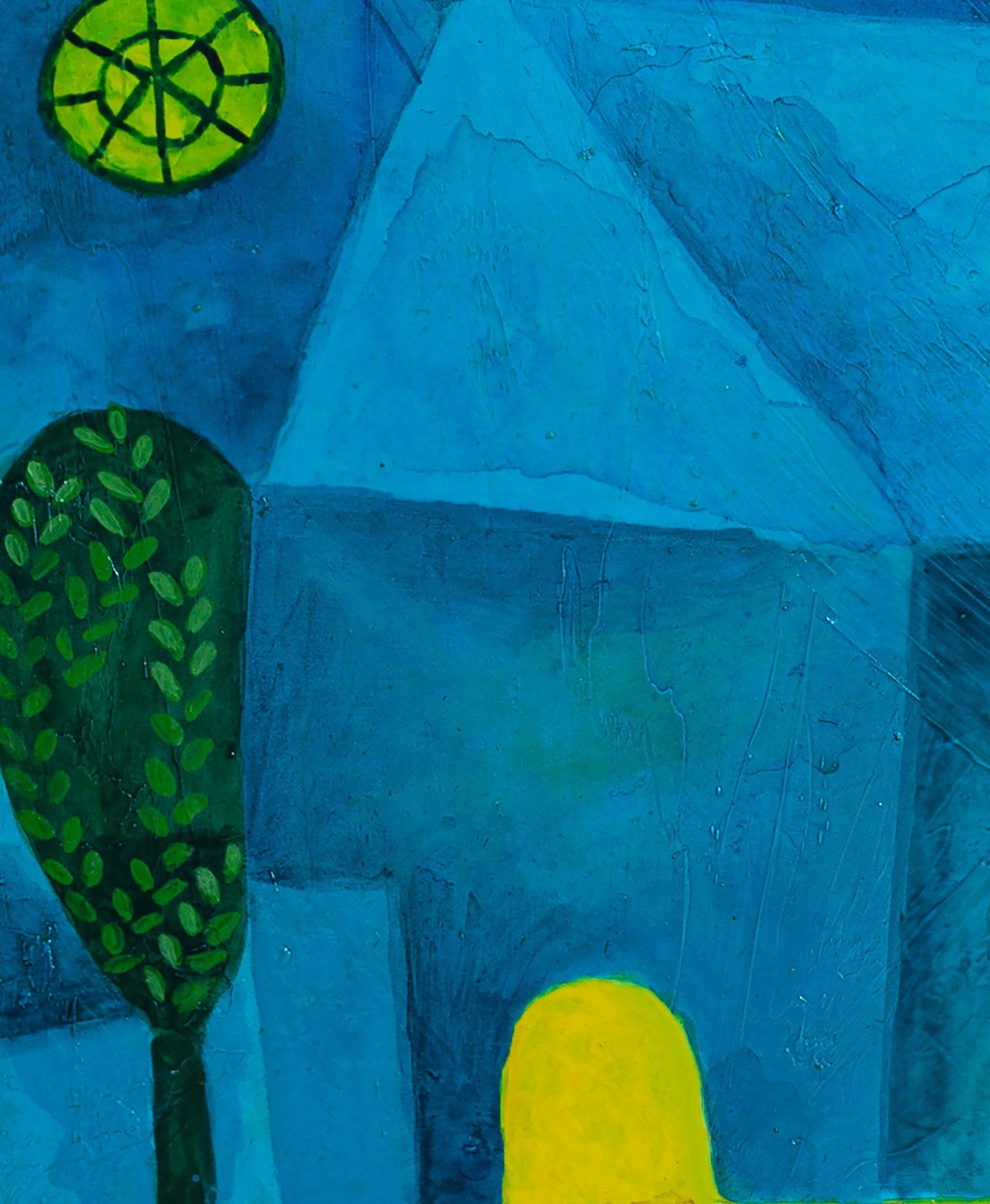Pareja bajo luna creciente - Yoshiro Tachibana Art Gallery