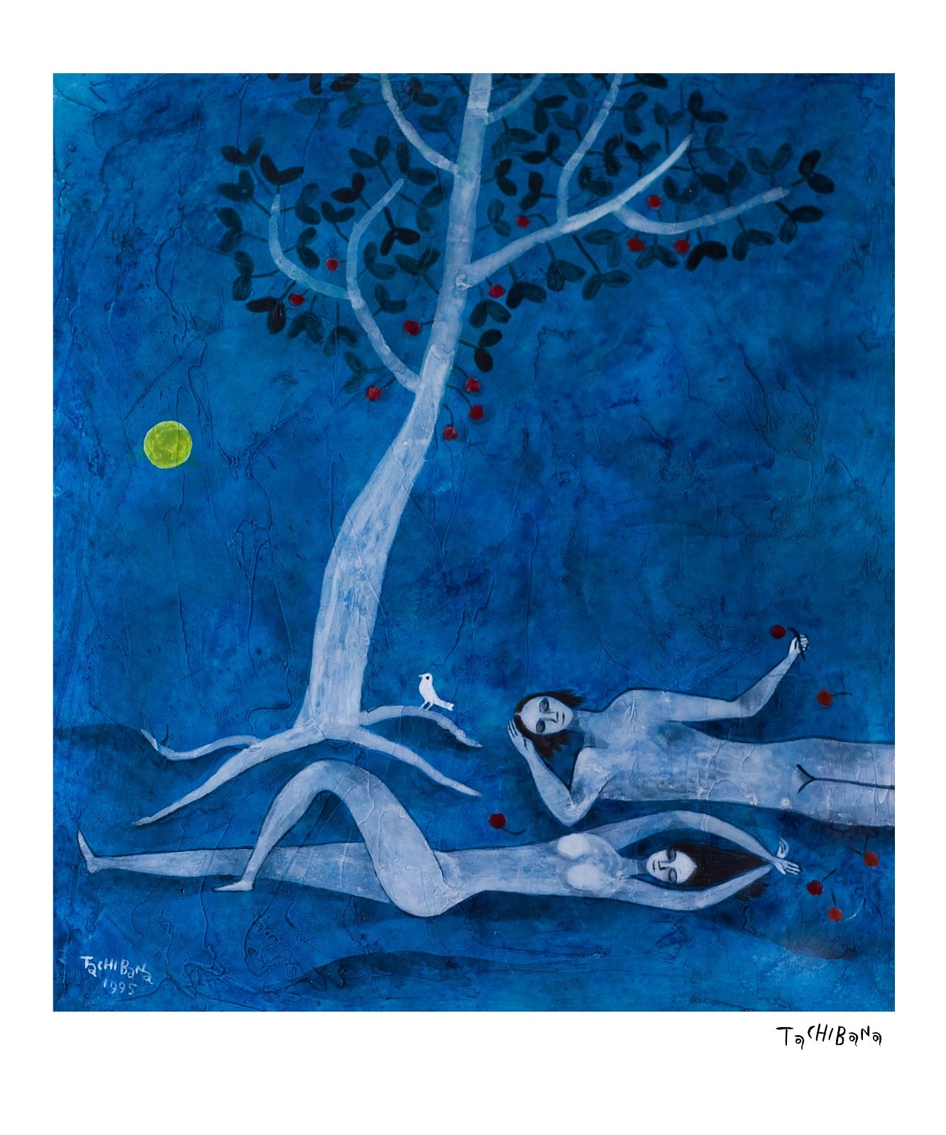 Obra de arte de yoshiro tachibana en edición limitada impresa en papel Hanhemühle y tonos fríos.